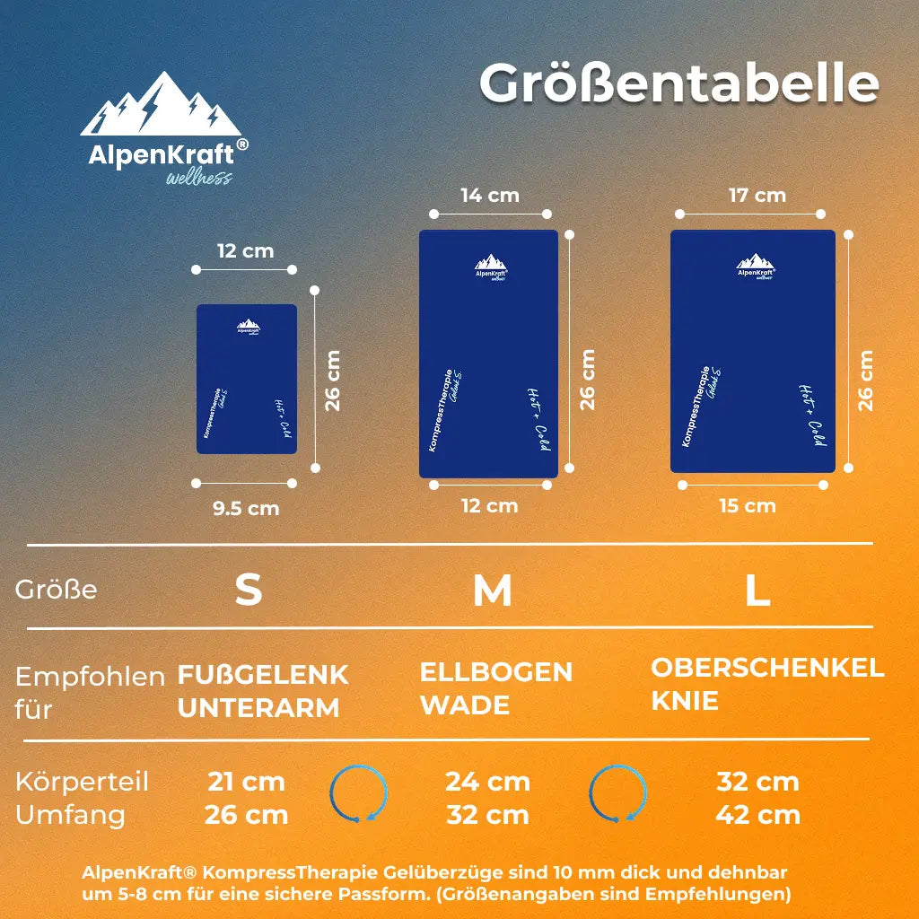 AlpenKraft® CompressieTherapie Gelhoezen