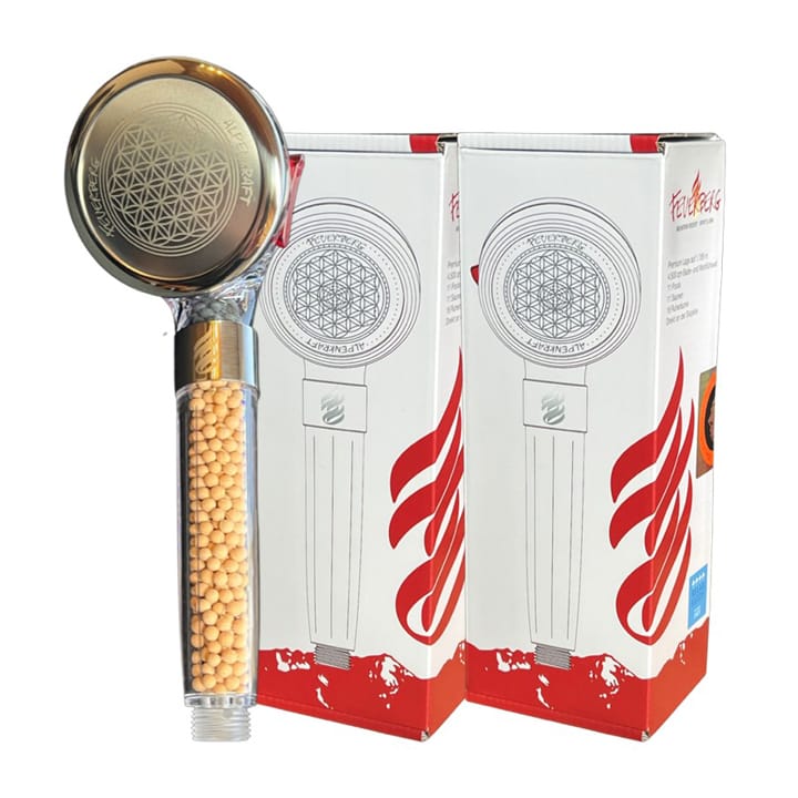 2x AlpenKraft® "ZugSpitze" Duschkopf Feuerberg Edition