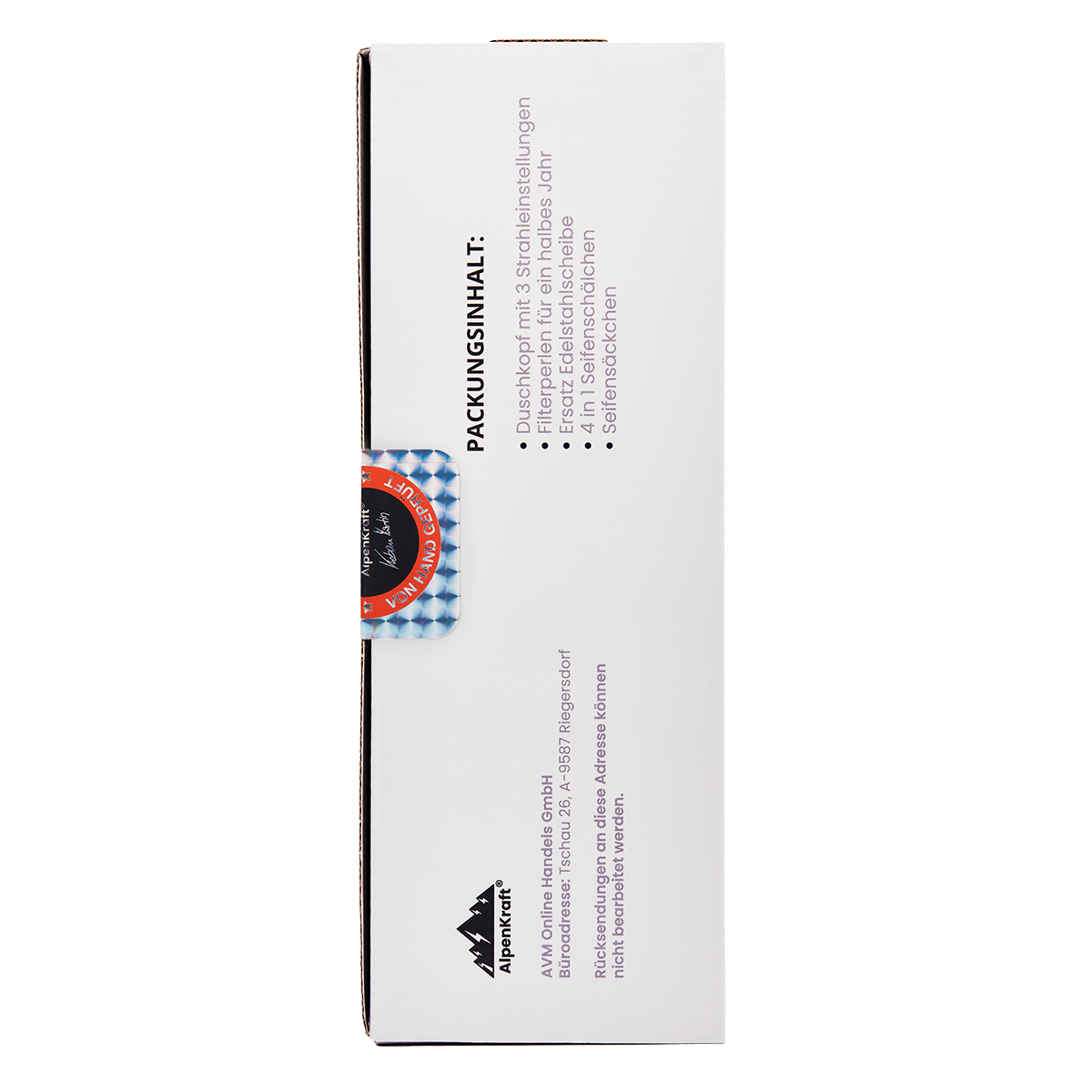 2x AlpenKraft® "ZugSpitze" shower head