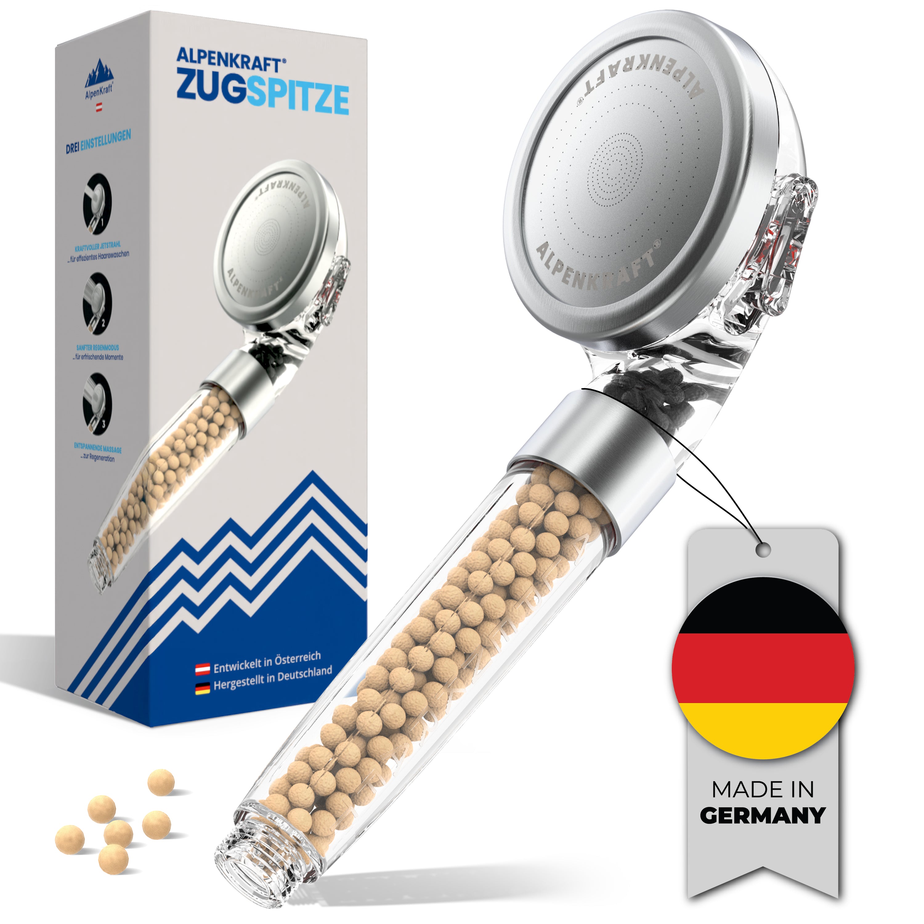 AlpenKraft® "ZugSpitze" douchekop