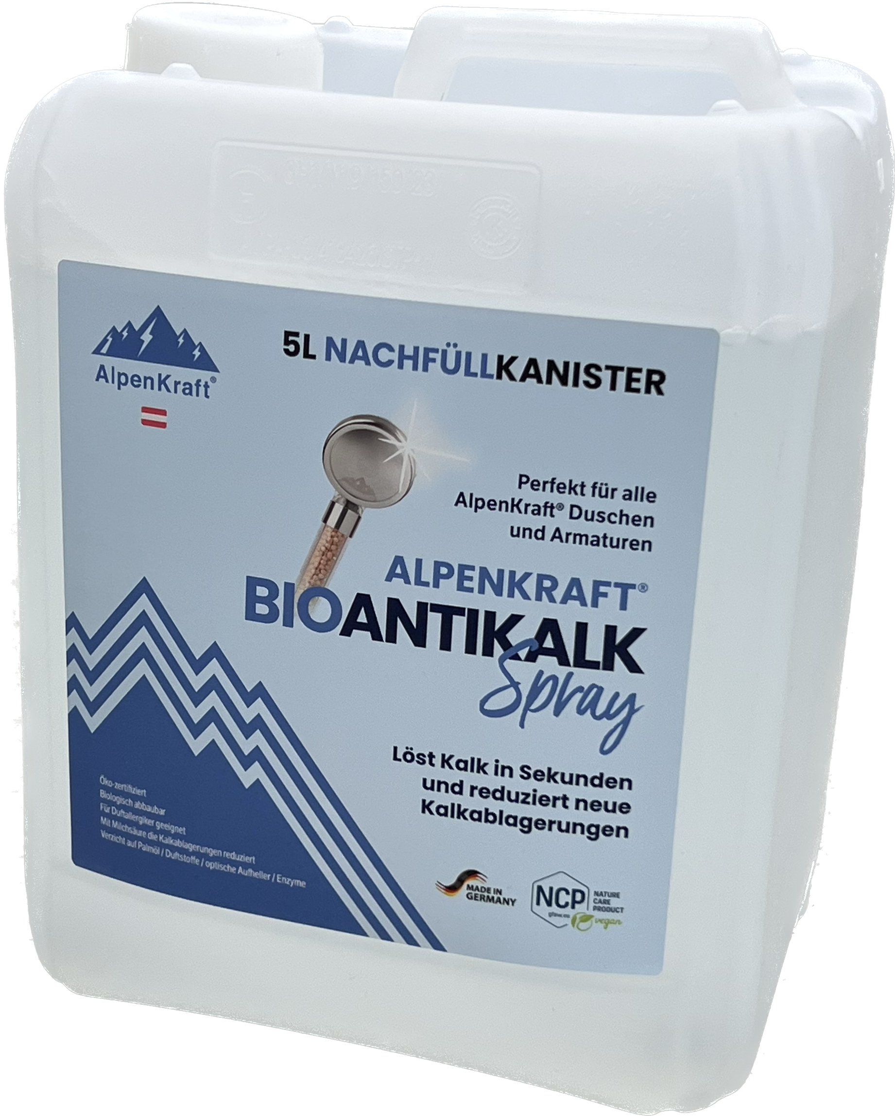 AlpenKraft® ORGANIC Anti-limescale Spray 5L Refill Canister