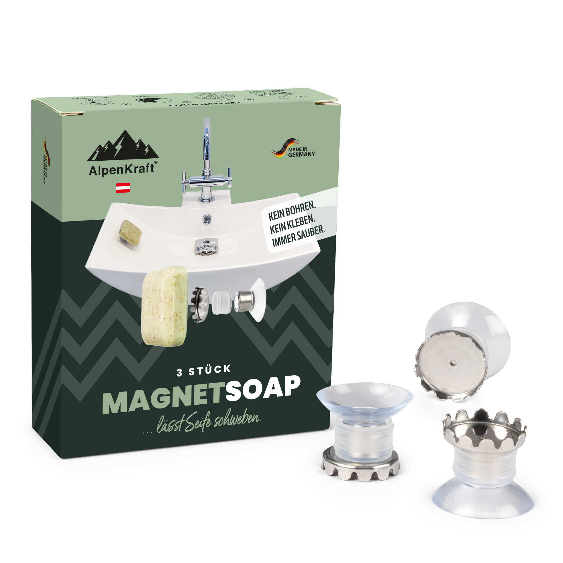 AlpenKraft® MagnetSoap zeephouder