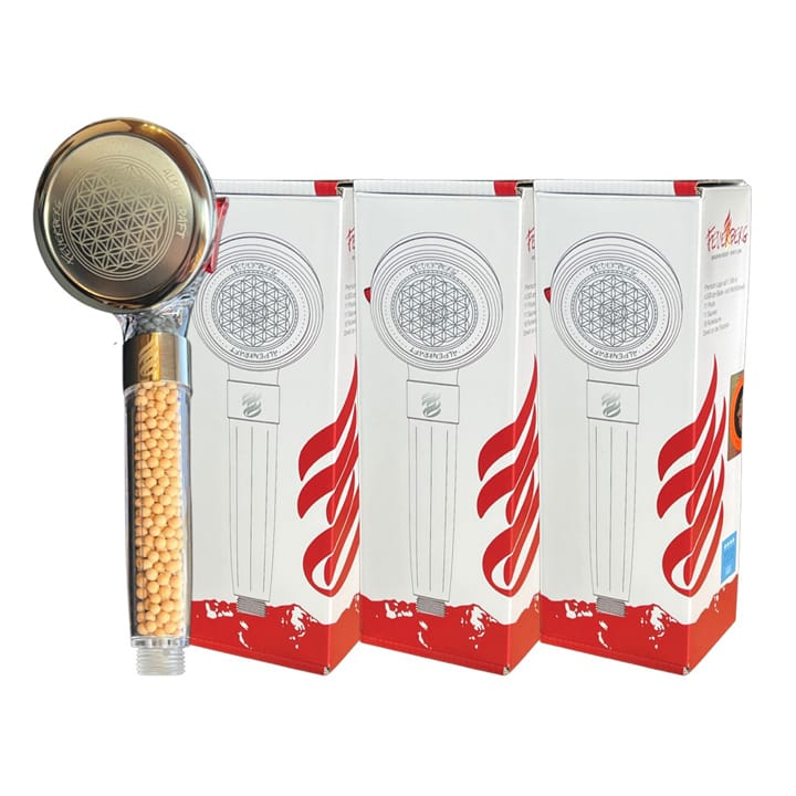3x AlpenKraft® "ZugSpitze" Shower Head Feuerberg Edition