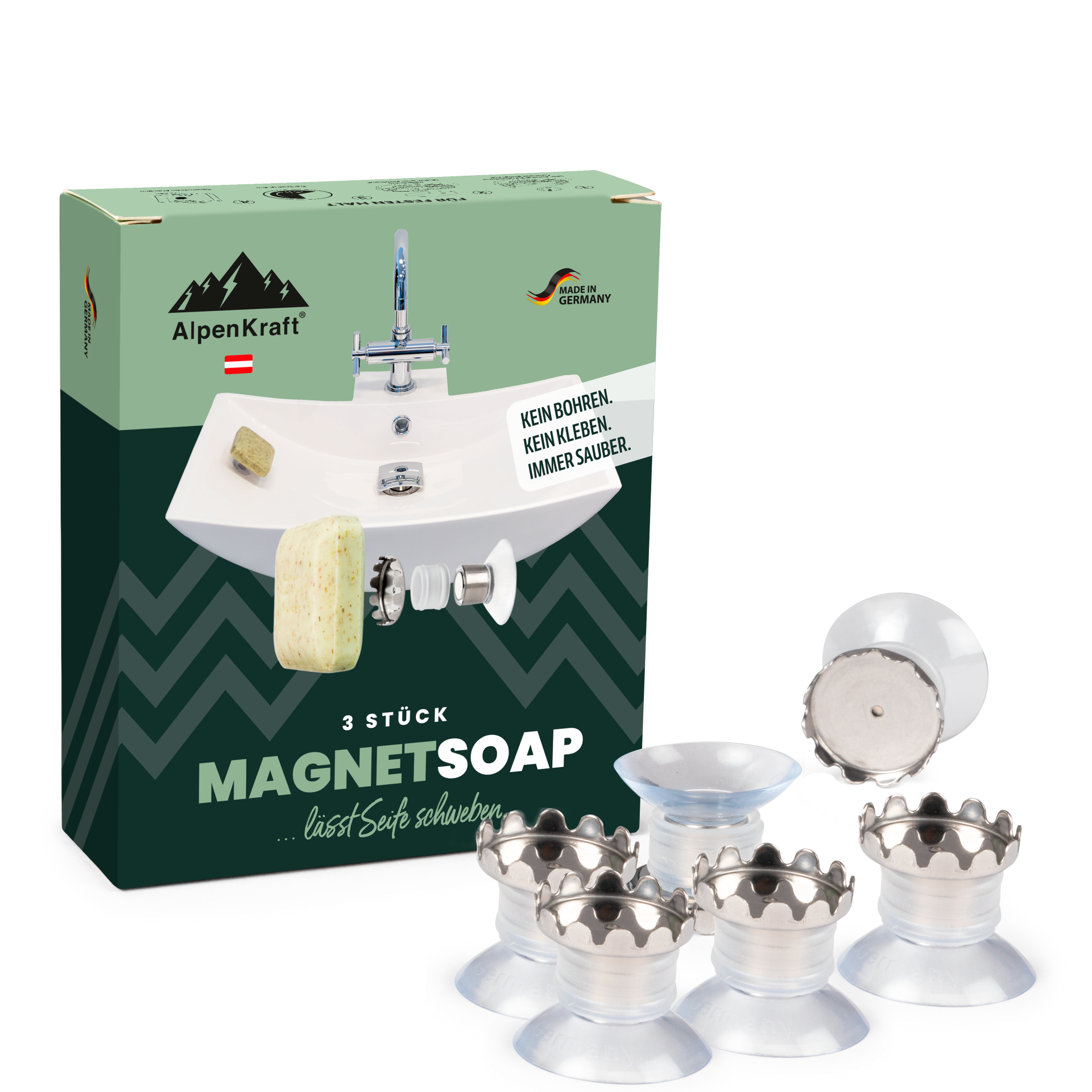 AlpenKraft® MagnetSoap zeephouder